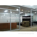 1080 double system cleasr+ forsted glass room divider OEM customized aluminum frame office full high partition wall
